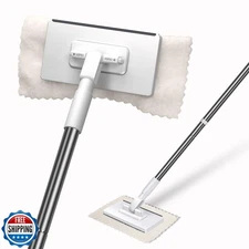 Mini Sweeper Mop,Masthome Reusable Clamp Mop with Short Stainless Steel Handl