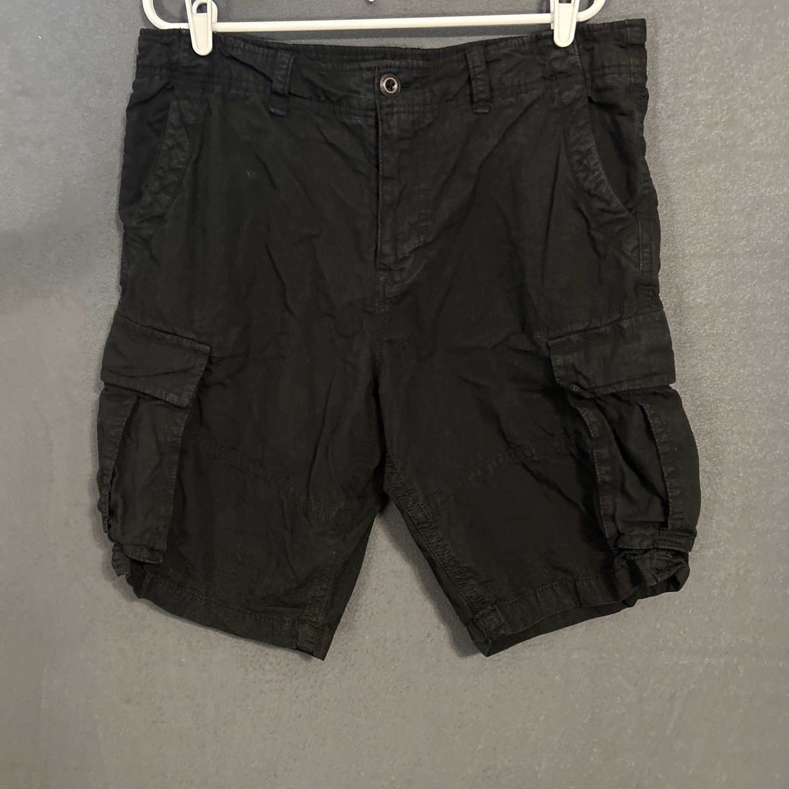 Vintage American Eagle Cargo Shorts Mens 36 Black 11