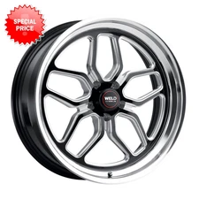 WELD RACING Laguna S107 22X8.5 5X127 Offset 6 Gloss Black Milled (Quantity of 1)