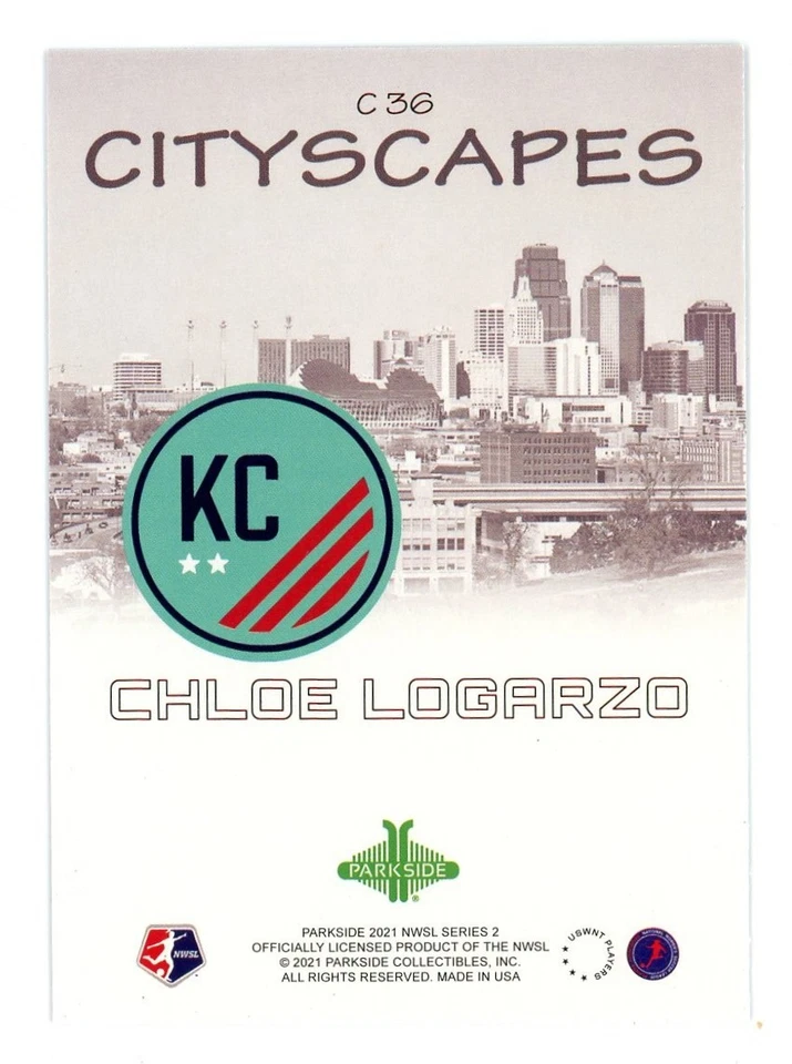Parkside NWSL 2021 edición Premier paisajes urbanos Chloe Logarzo #C36 Foto 2 de 2