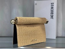   Jacquemus Pochette Rond   Sculptural Lambsk...