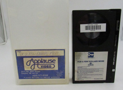 For a Few Dollars More Beta Tape Rental (NOT VHS) Tested (Video)
