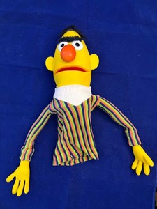 Vintage 1970’s Sesame Street Collection Puppets Plastic Hard Face