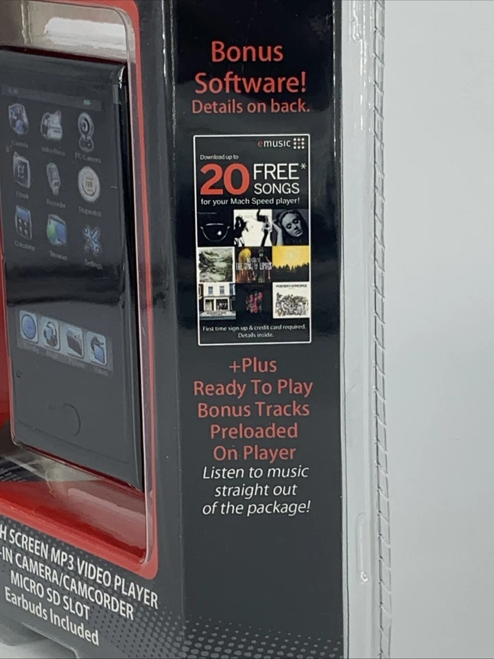 Reproductor multimedia - Trío 4 GB Cámara MP3 de video musical - Pantalla táctil de 3" Velocidad Mach Foto 3 de 4