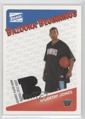 2003-04 Bazooka Beginnings Memorabilia Dahntay Jones #BBE-DJ Rookie RC 0a1