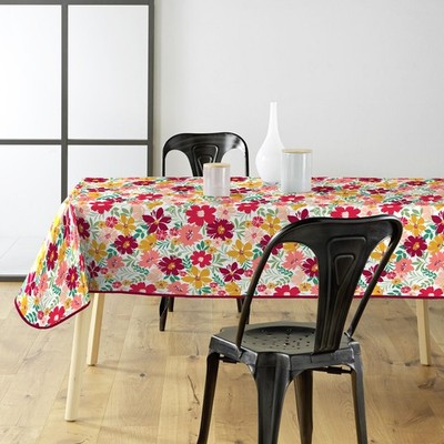 Tischdecke rechteckig (140 x 240 cm) Milly rot, PVC bedruckt