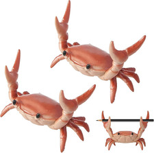 2 Pack Desk Crab Pen Holder, Creative Weightlifting Crab Pencil Stand Holder, De
