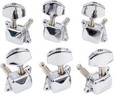 Pro 3+3 Semi-closed Guitar Tuners String Tuning Pegs Keys Machine Heads Set f...