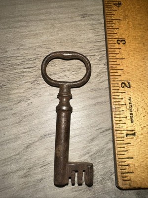 Antique Skeleton Key Hollow Barrel 2.5  Legit Antique! Unique Design