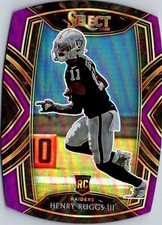 2020 Panini Select Purple Die Cut Prizm #258 Henry Ruggs III RC Las Vegas Raider