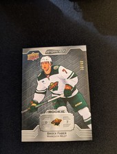 2023-24 UD Engrained Ebony Brock Faber RC /49 #138 Minnesota Wild