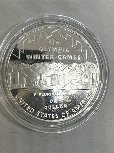 2002 Proof Salt Lake Olympic Commemorative Silver Dollar $1, Mint Holder - Picture 14 of 21