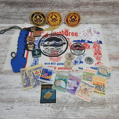 Boy Scout Patches, Awards, & Rare Items 70s 80s 25+ Pcs VTG 