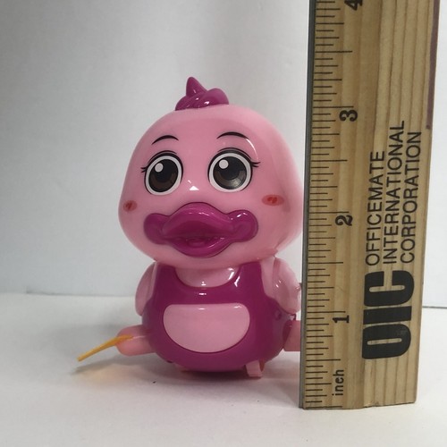 pink wind up duck plastic duck chicken 3 inches - Picture 4 of 7