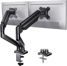 Dual Monitor Mount up to 32 inches Screen, Max 22 lbs Each Arm, Adjustable Dual