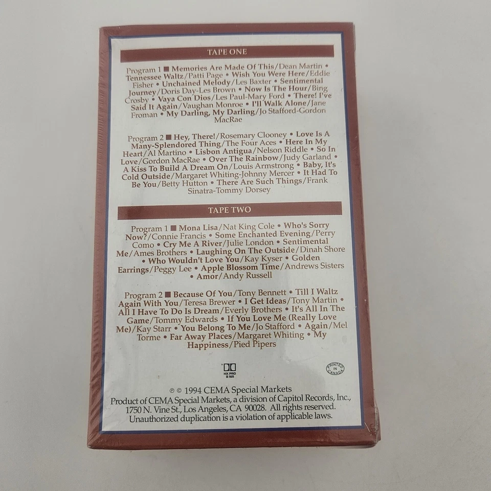 The Way We Were Songs of 40's & 50's Cassette - Sealed - X2 Tapes - Country Rock - Image 4 of 4
