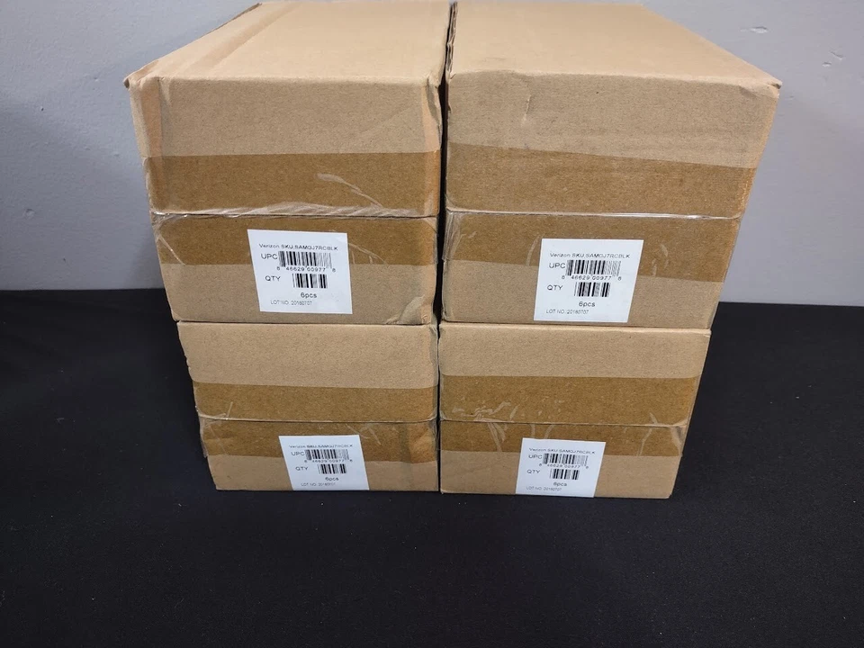 Lote (24) Funda Protectora Resistente Negra Verizon Samsung Galaxy J7 J7V J7 V 2da Generación Foto 3 de 4