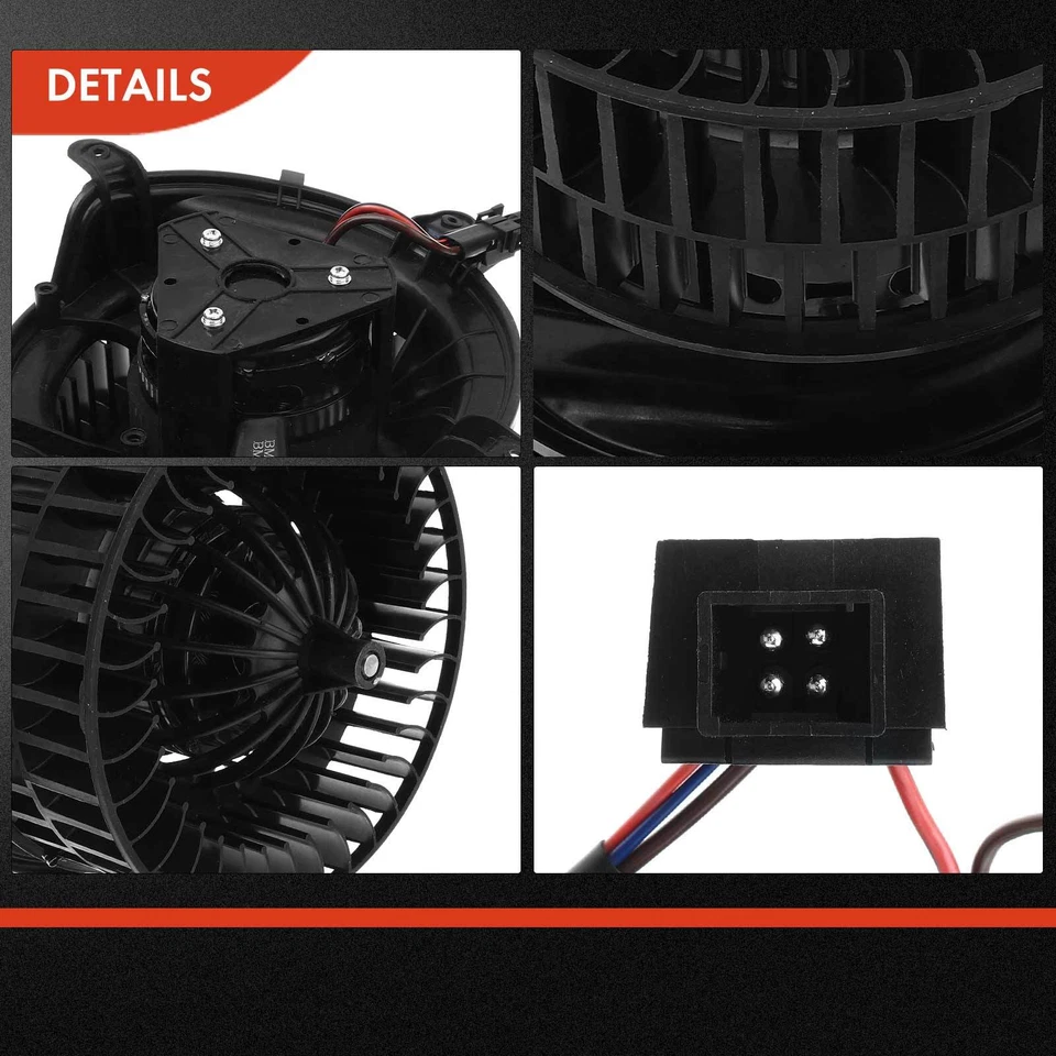 Kit de motor e resistor de soprador HVAC dianteiro para Mercedes-Benz E300 E320 E430 E55 AMG - Imagem 4 de 4