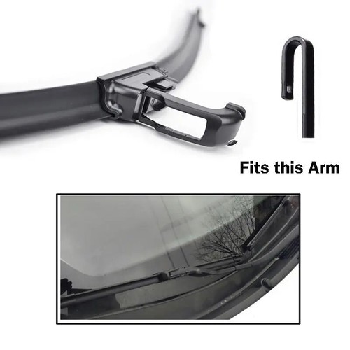 22" 21" Hook / J-Hook Double Rubber Car Front Wiper Blades Windshield Windscreen - Picture 3 of 6
