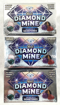 Lot of 3 - Real Diamond Mine: Gemstone Dig Kit