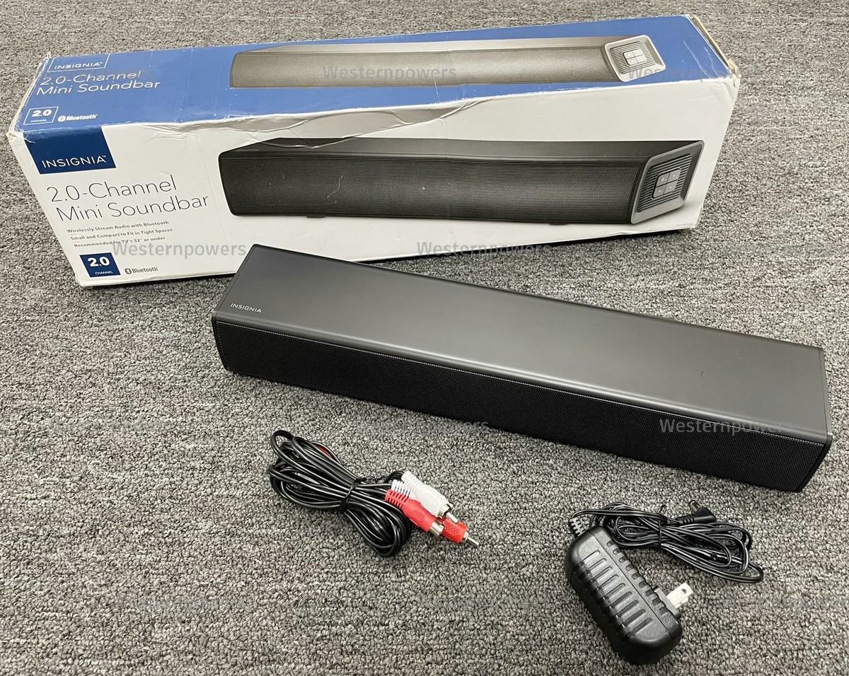 Insignia NS-HMSB20 2.0-Channel Minii Soundbar Black | eBay