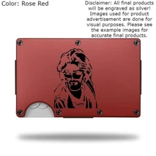 Custom "BIG LEBOWSKI" Laser Engraved Wallet - Pick A Wallet Color