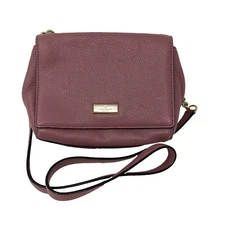 kate spade crossbody pink mauve leather bag NEW