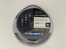 Ultralink Challenger 2 - Stereo Audio / Video Cable 6M-19.68ft - RCA Connection
