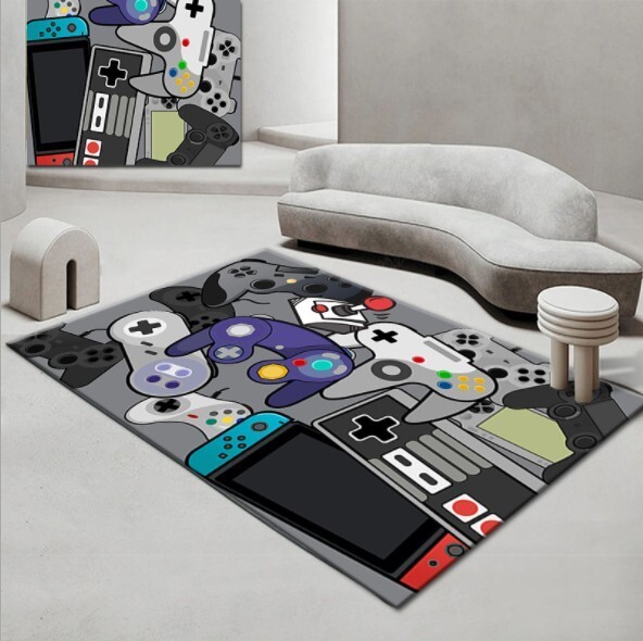 3D Gamer Rug Video Games Doormat Door PlayStation Game Floor Mat Carpet
