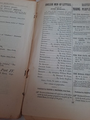 1882 Harper's New Monthly Magazine Antique vol 65 No 389 Post Civil War Invasion - Picture 22 of 23