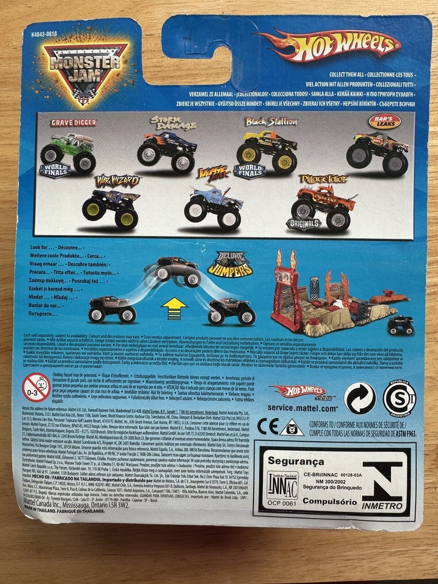 JURASSIC ATTACK Dinosaur 1:64 RARE Monster Jam Hot Wheels