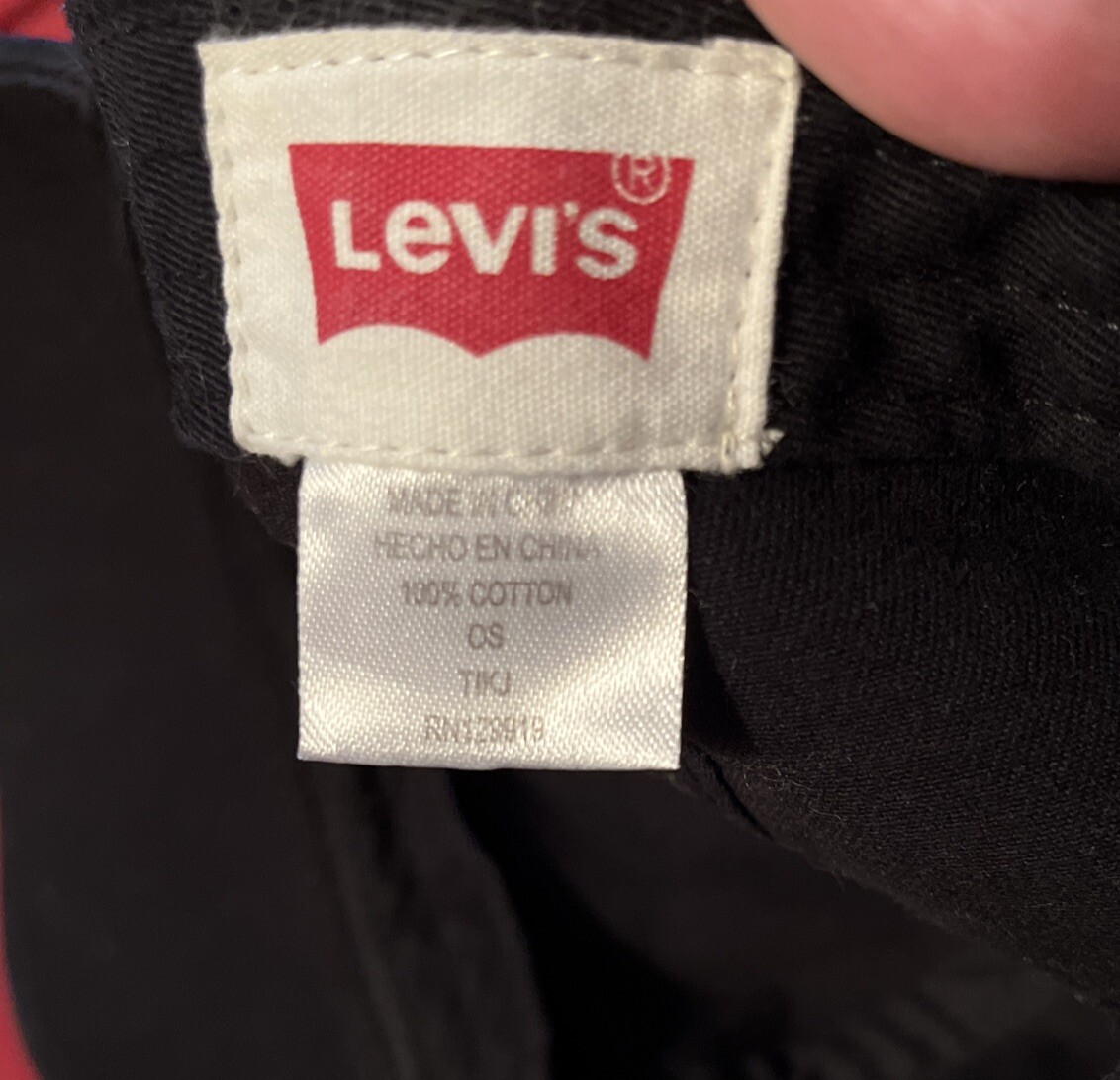 Levis Adjustable Strap Cap/Baseball Hat Black #3 - image 4