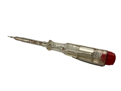 BeBe 45600 Phasenprüfer Schraubenzieher Schlitz GS W-Germ. Vintage Rost 220 250V