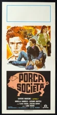 PORCA SOCIETA' Saverio Marconi MIRELLA DANGELO, LUIGI RUSSO, LOCANDINA POSTER B