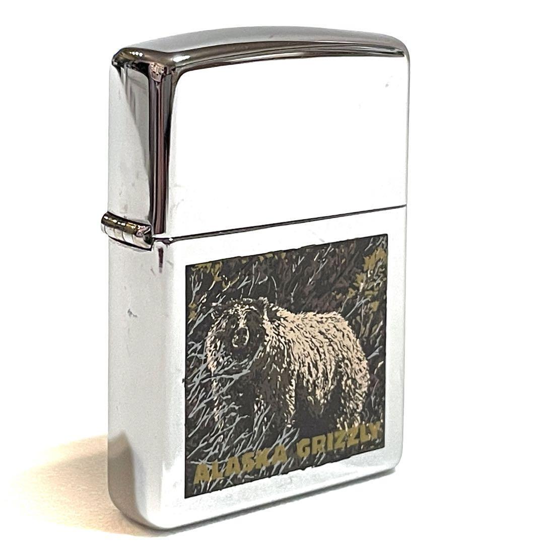 Zippo Oil Lighter Made in 1998 ALASKA GRIZZLY | eBay