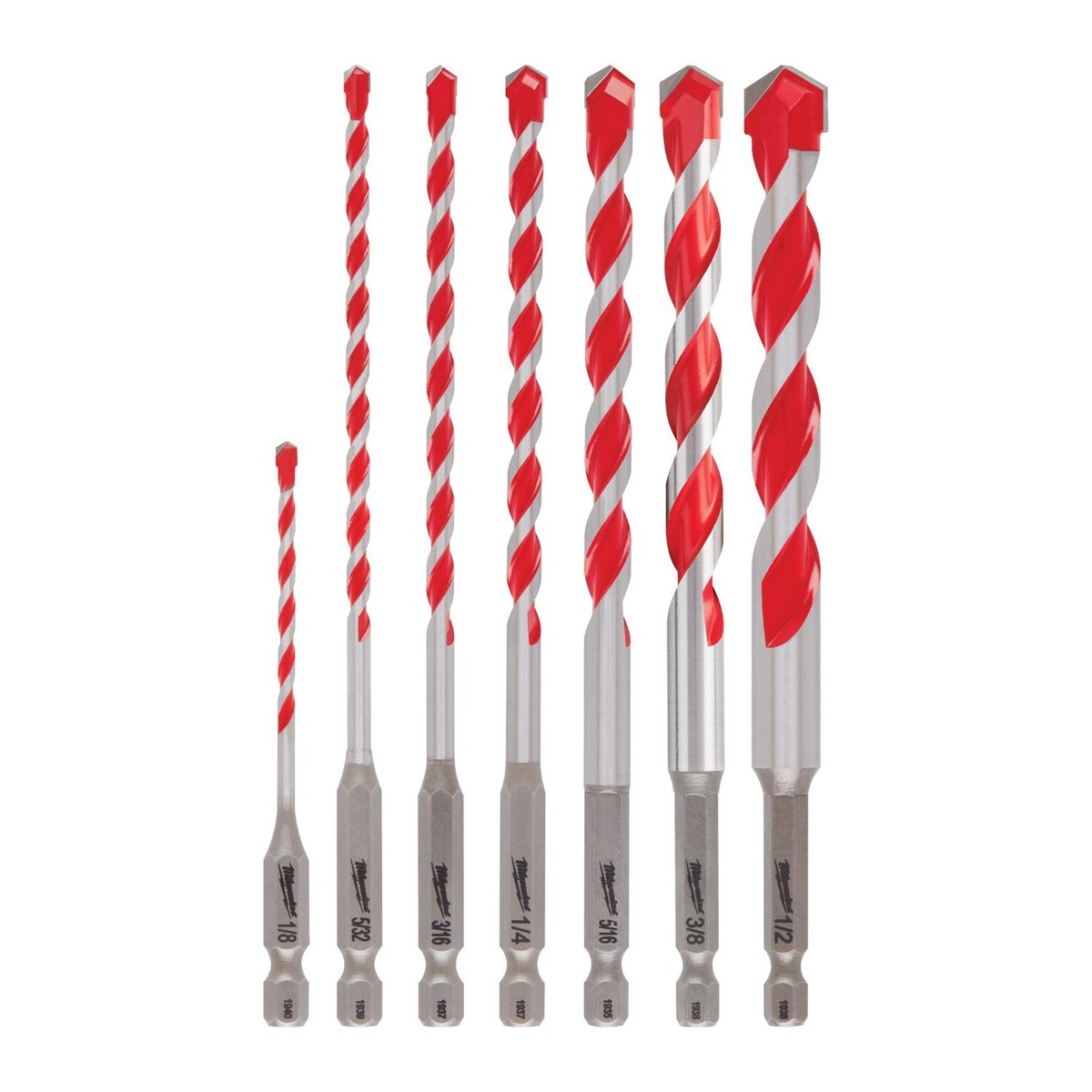 Milwaukee 48-20-9057 7pc. Large SHOCKWAVE Carbide Hammer Drill Bit