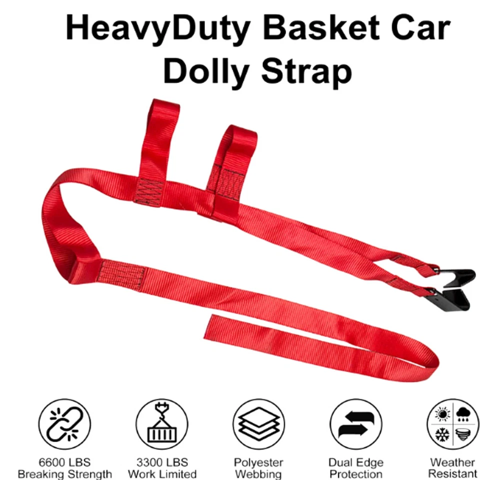 Correas de cesta de remolque ajustables universales para carretillas Demco Kar Kaddy Foto 2 de 4