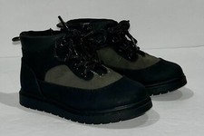 Cat Jack Toddler Boys' Charcoal Gray and Black Ankle Boots SIZE 8