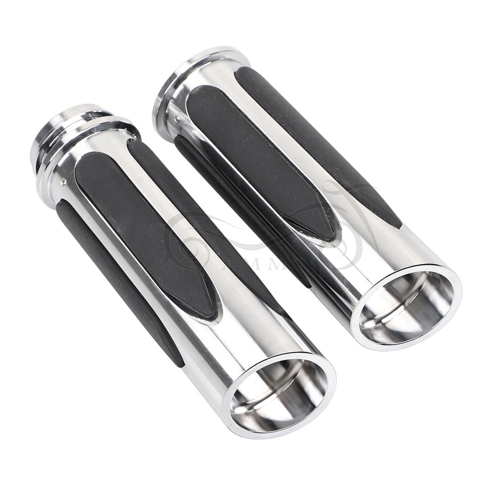 1" Electronic Throttle Handlebar Grips For Harley Electra Road Street Glide – Aluminum/Rubber