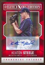 2014 ELITE EXTRA EDITION KEATON STEELE #91 RC ROOKIE AUTO #237/799 TWINS