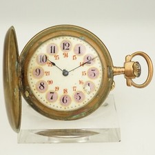 Rare Fullhunter Pocket Watch Men's no fusee duplex chronometer repeater RAR