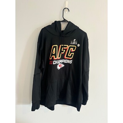 Nike Chiefs AFC Champions Hoodie Super Bowl Sweatshirt XXL