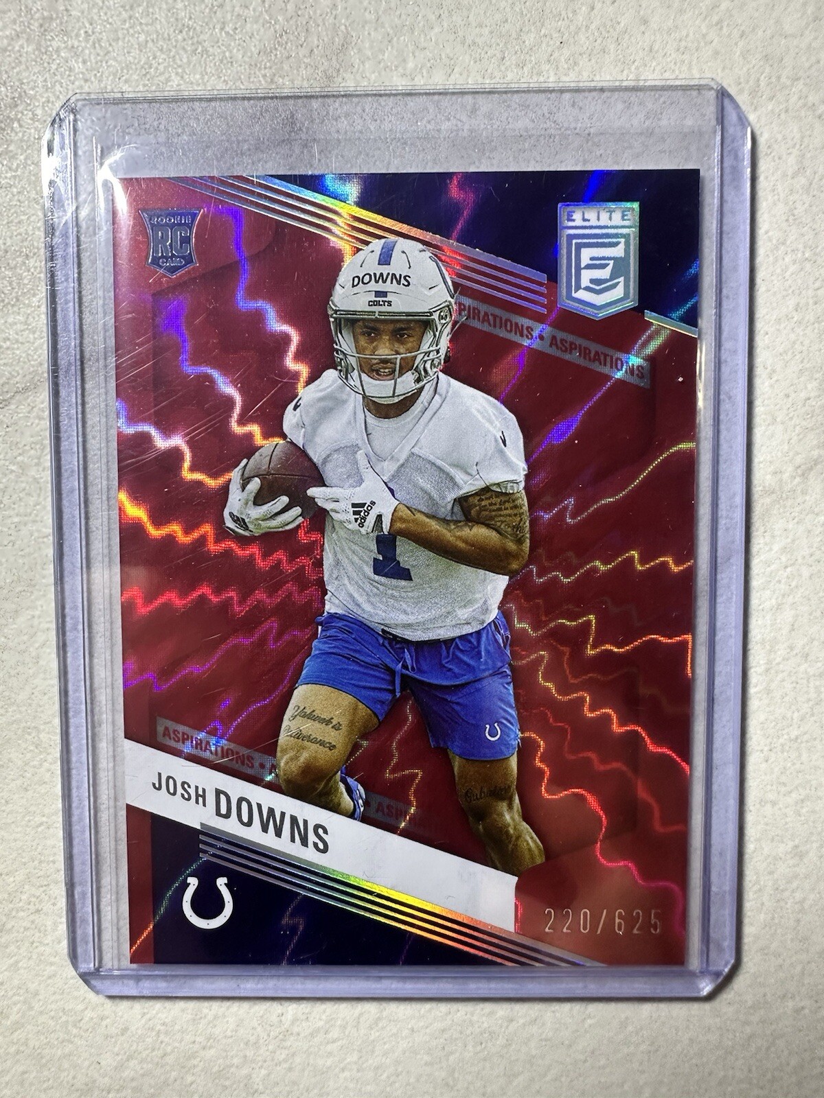 2023 Panini Donruss Elite - Rookies Aspirations Shimmer #159 Josh Downs /625  RC