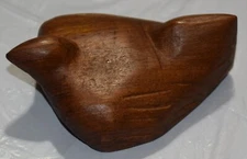 Myrtlewood Peace Dove 1970s Vtg Wooden Tabletop Sculpture 4"