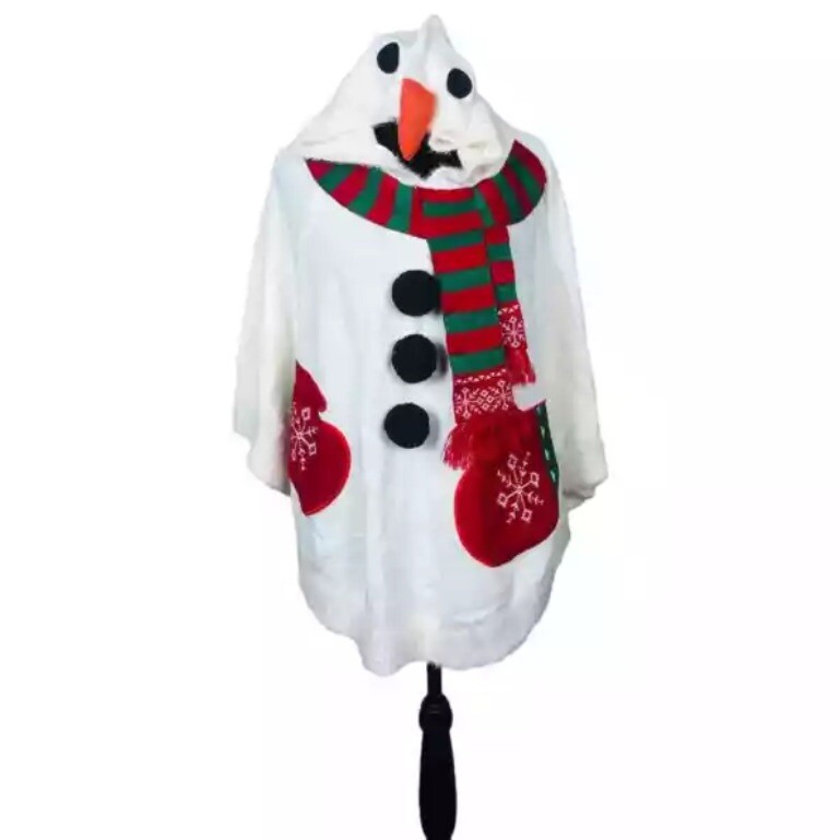 Mujer Miss Muñeco de Nieve Disfraz + Sombrero Adulto Navidad Jumper Vestido Navidad Juegos con disfraces