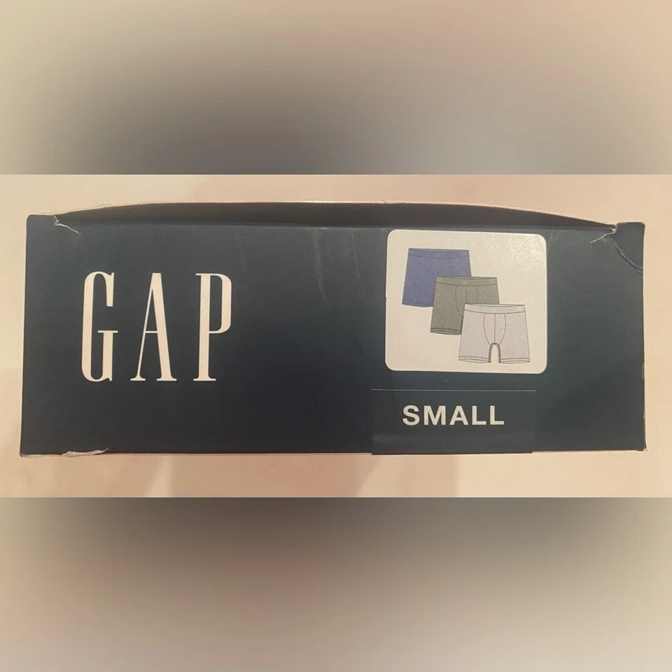 Мужские трусы-боксеры GAP упаковка 3 шт. контурный мешочек 5 дюймов дыхание сундуки размер маленький 30-31 - Изображение 4 из 4