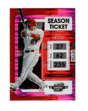 2022 Panini Chronicles Contenders Optic Pink Pulsar Season Ticket Mike Trout #5