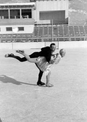 1930s Olympic Pairs Maxi Herber & Ernst Baier 13 Old Figure Skating Photo