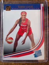 2019 Donruss WNBA Kiara Leslie Rated Rookie RC #91 Washington Mystics