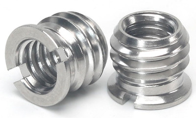 Stainless Steel 1/4''-20 Female to 3/8''-16 Male Convert Screw Adapter (2Pcs, 8Mm)